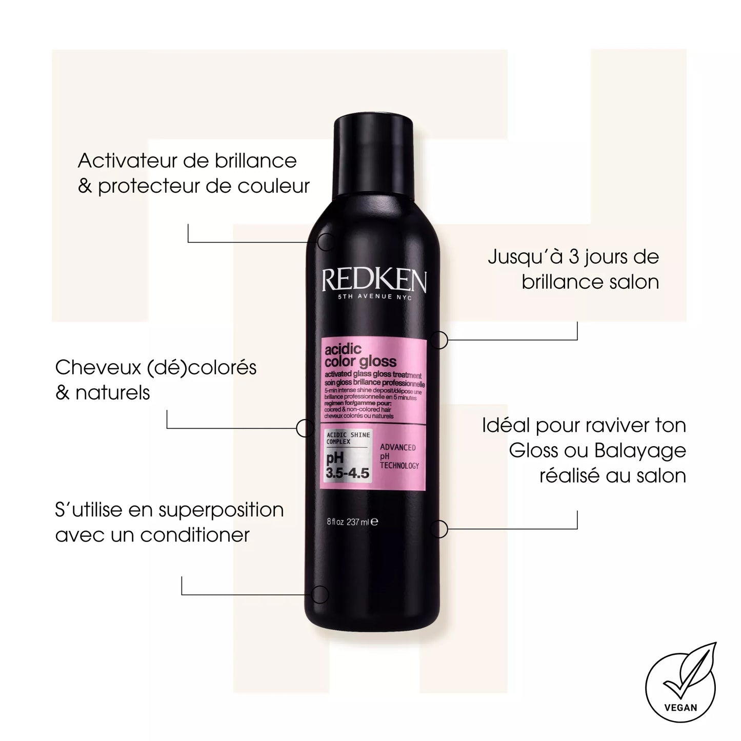 Acidic Color Gloss Activated Glass Gloss Treatment
