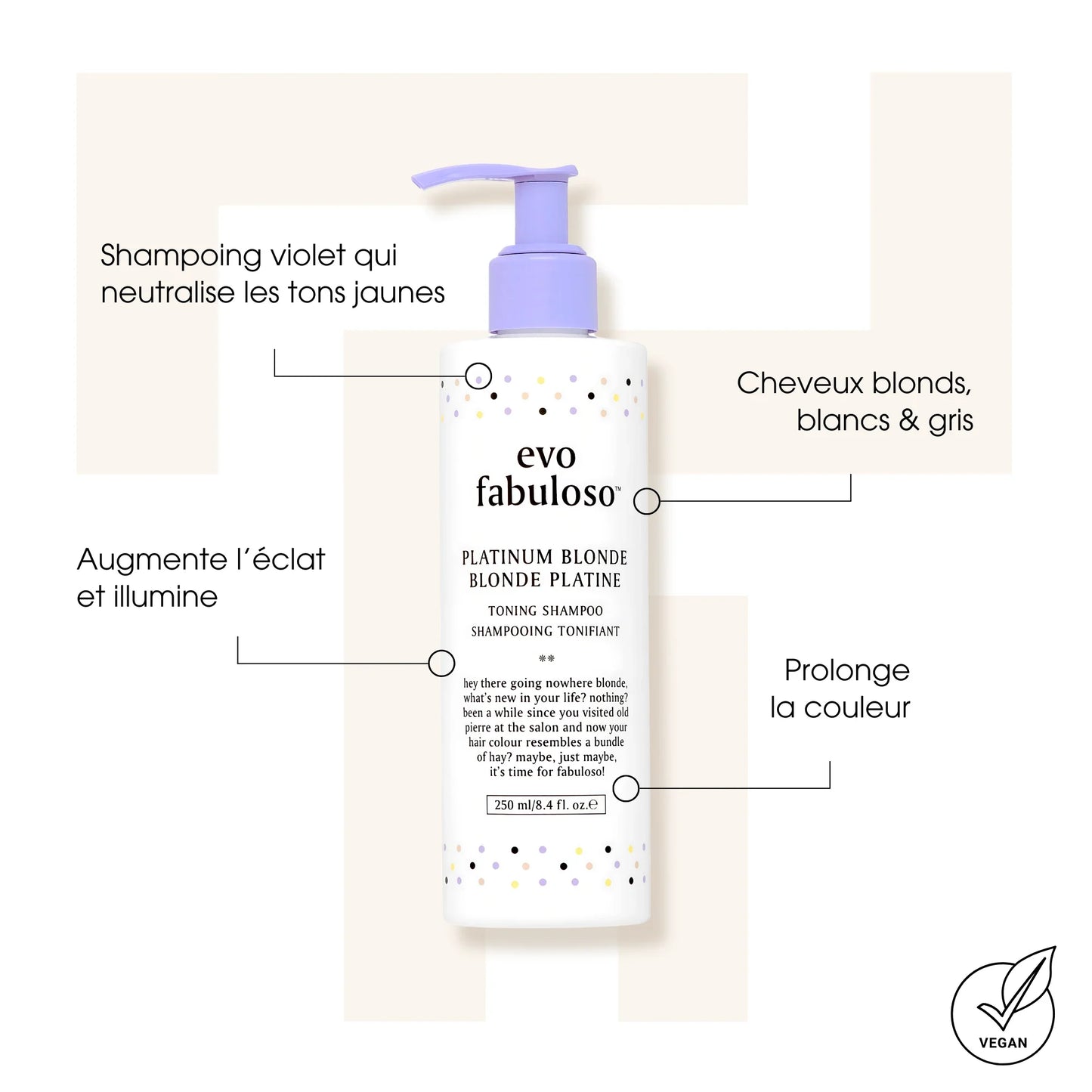Shampoing violet - Toning Shampoo Platinum