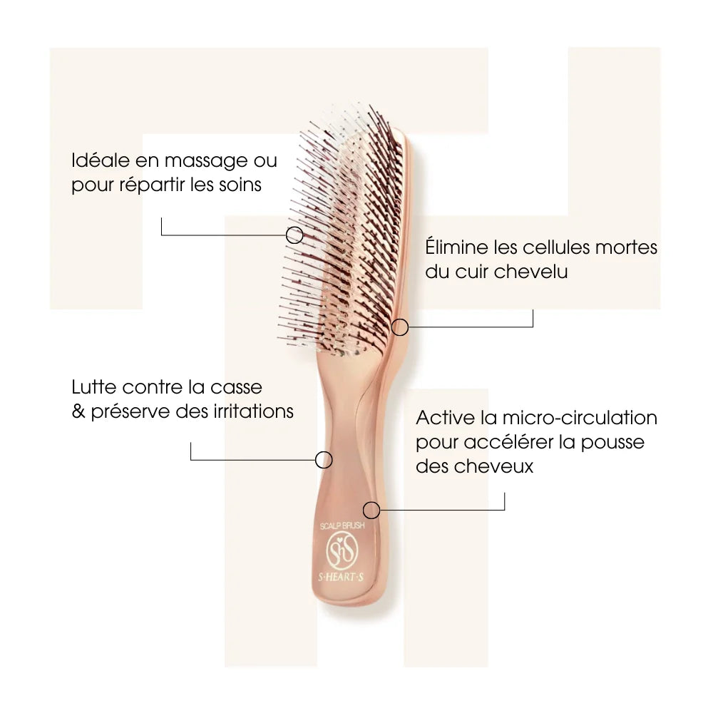 Scalp Brush Rose Gold