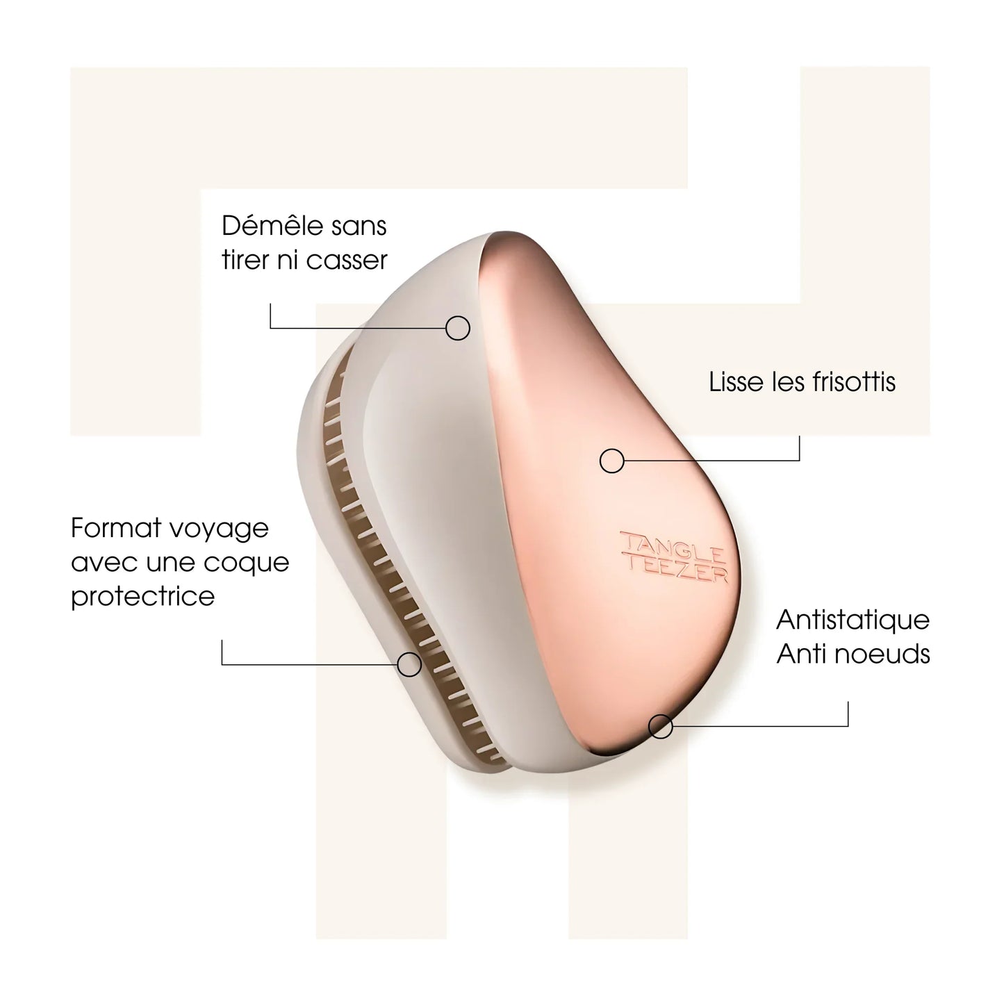 Tangle Teezer Compact Styler - Brosse démêlante compacte